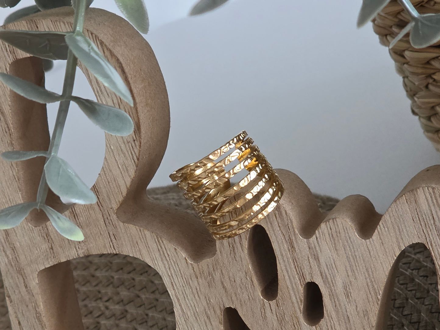 Notre Collection de Bijoux - Bague Ajouré Doré