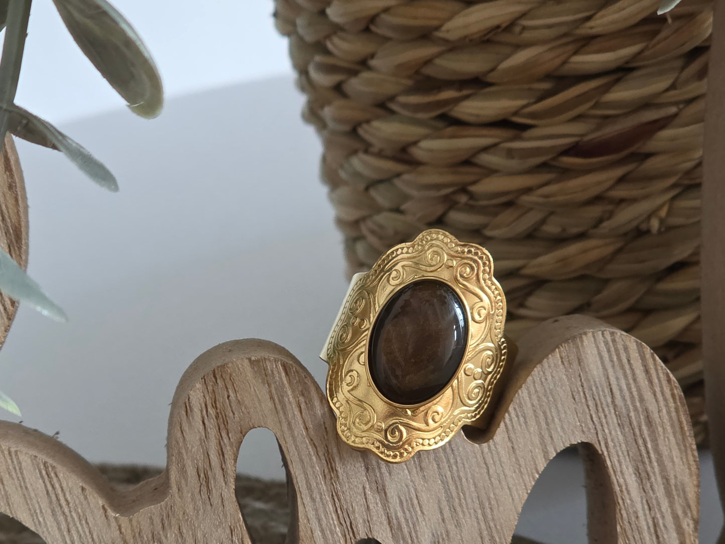 Notre Collection de Bijoux - Bague Pierre Naturelle Œil de Tigre