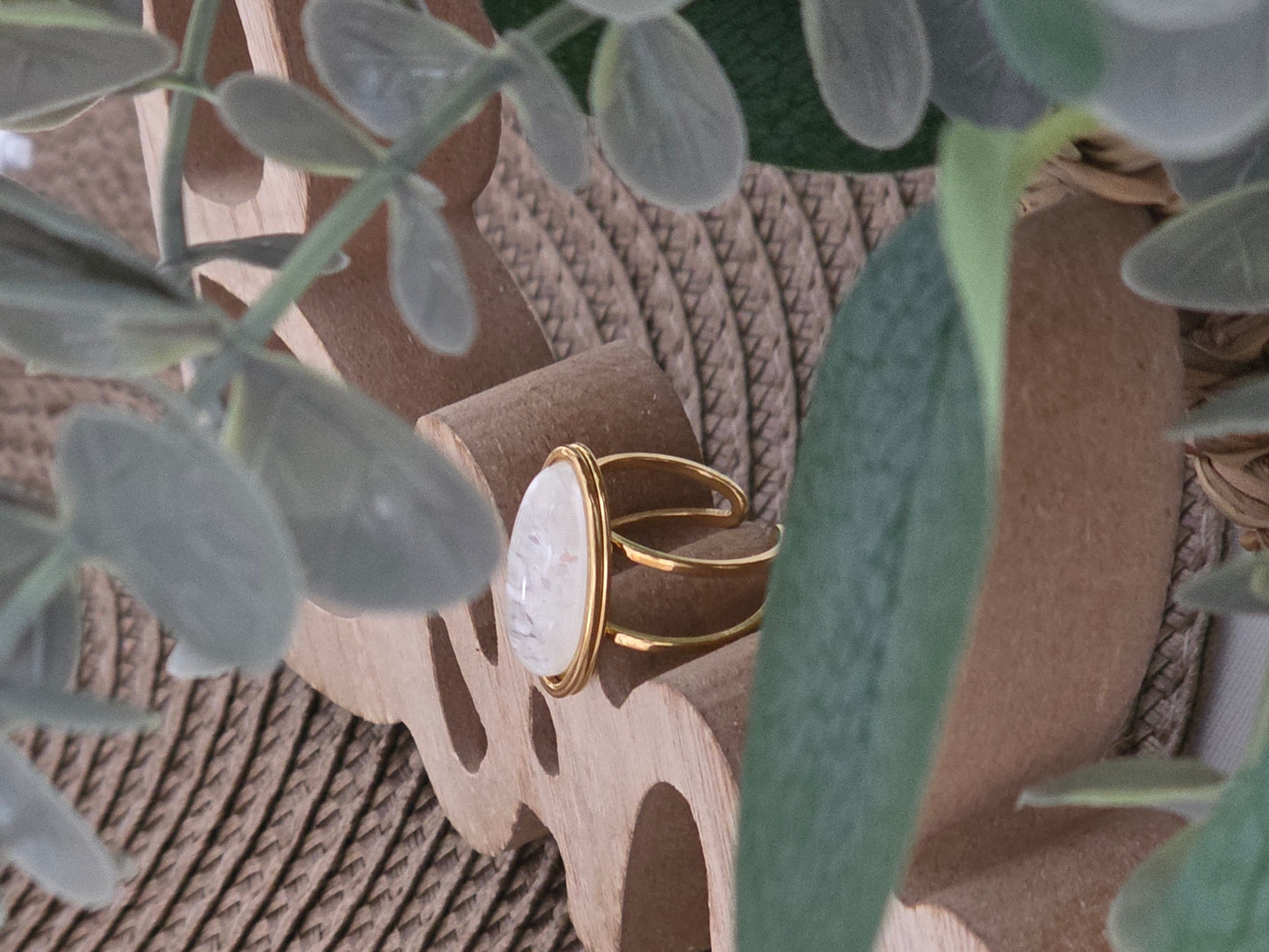 Notre Collection de Bijoux - Bague Vintage Perle Blanche