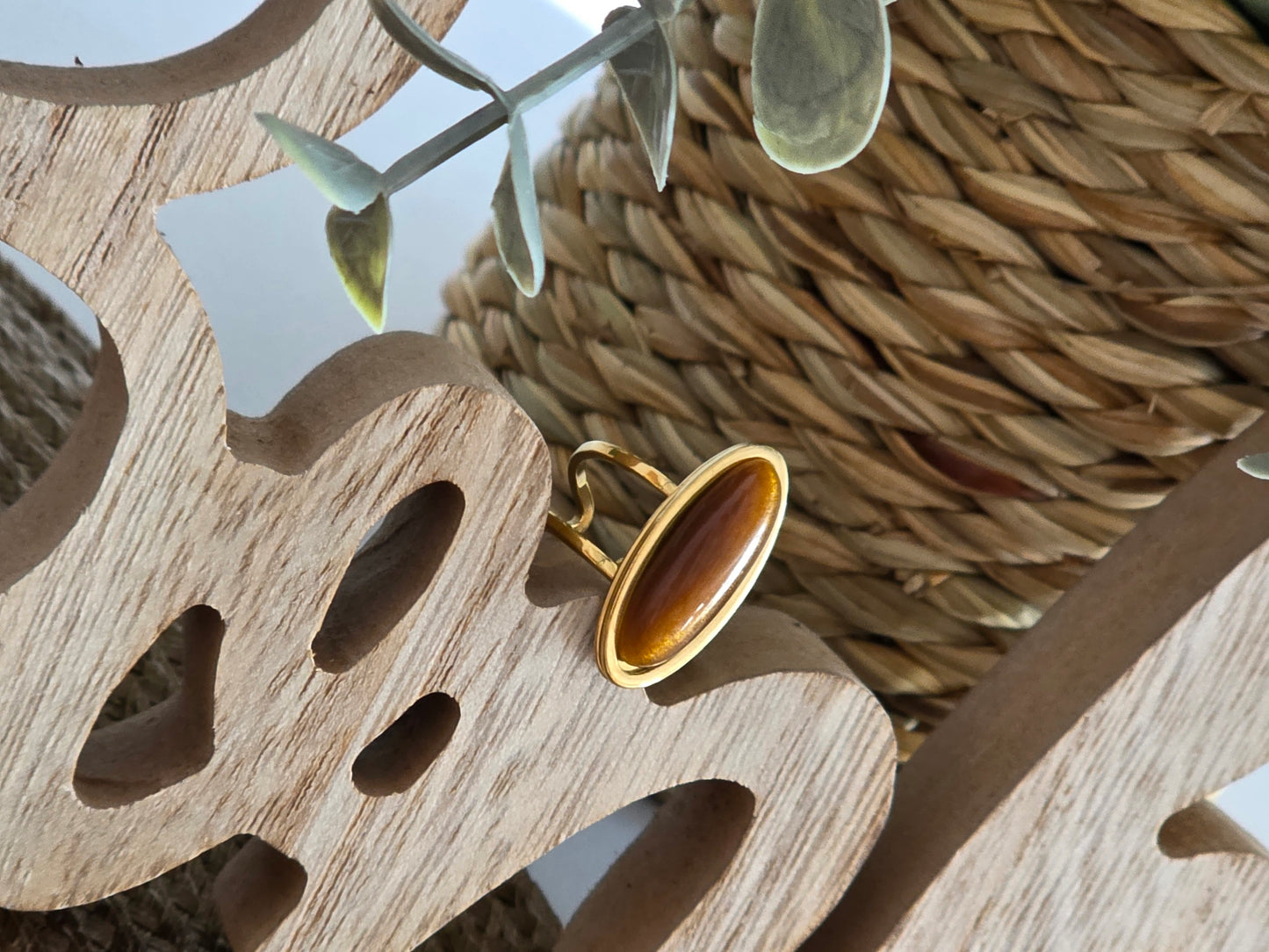 Notre Collection de Bijoux - Bague Œil de Tigre