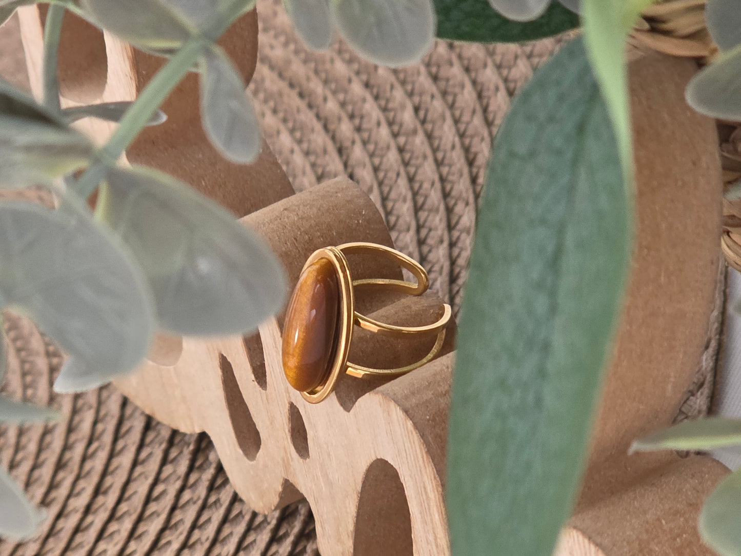 Notre Collection de Bijoux - Bague Œil de Tigre