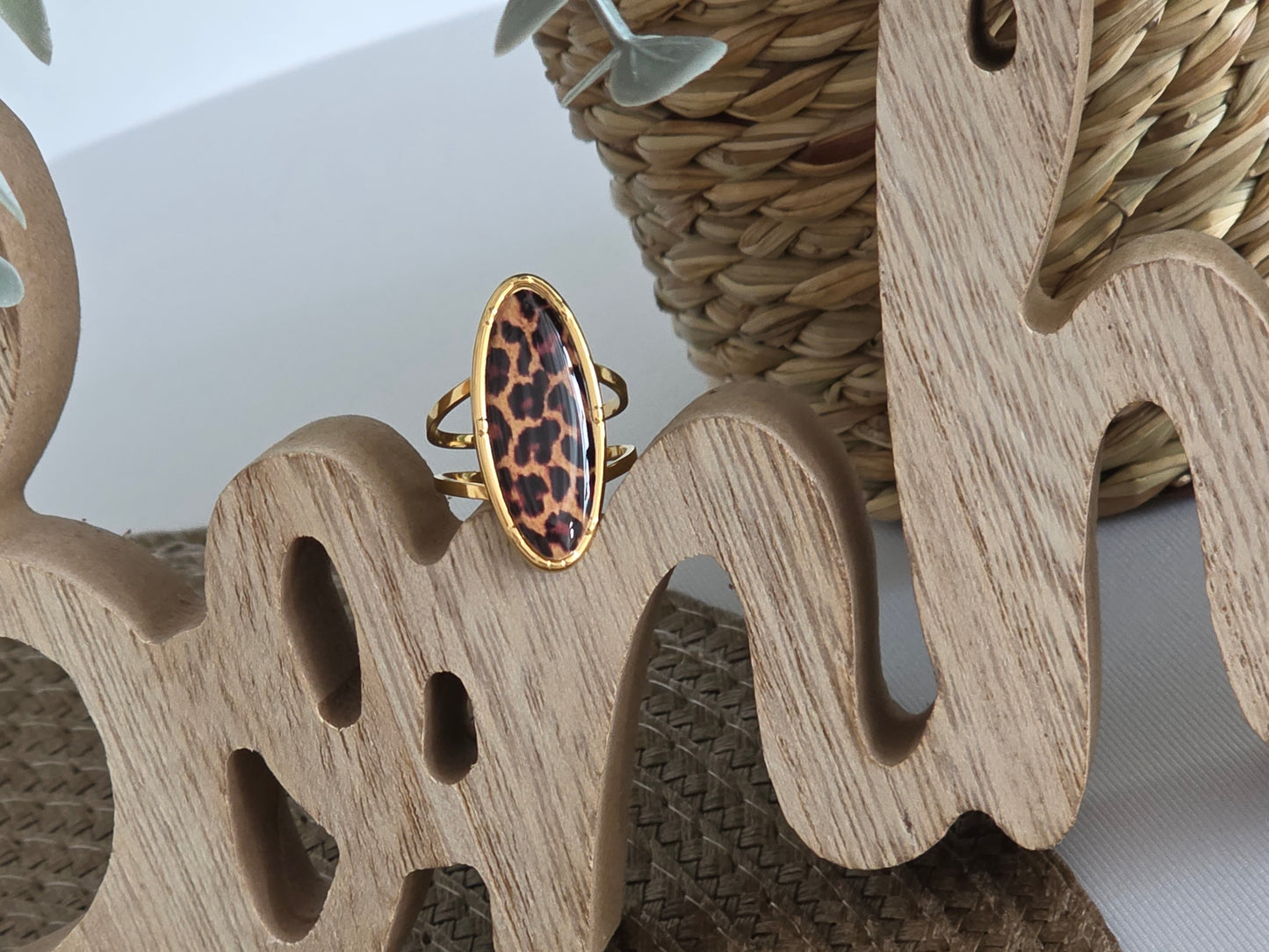 Notre Collection de Bijoux - Bague Vintage Perle Léopard