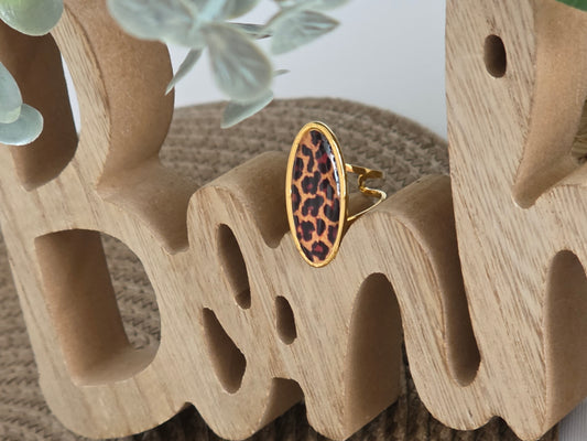 Notre Collection de Bijoux - Bague Vintage Perle Léopard