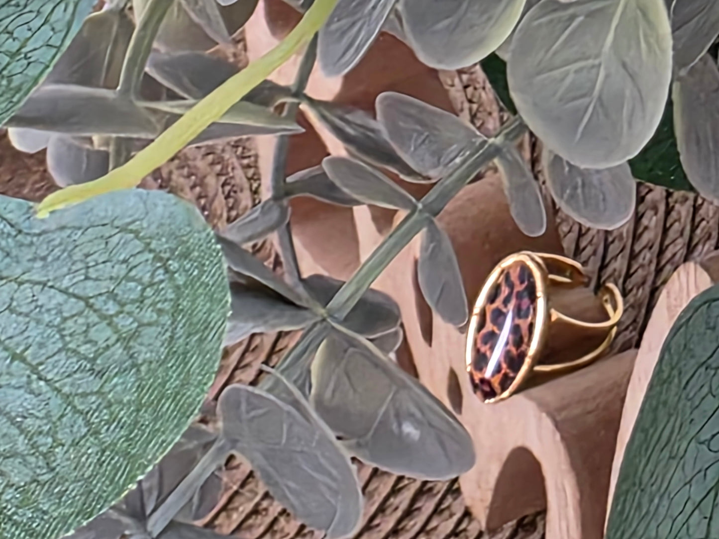 Notre Collection de Bijoux - Bague Vintage Perle Léopard