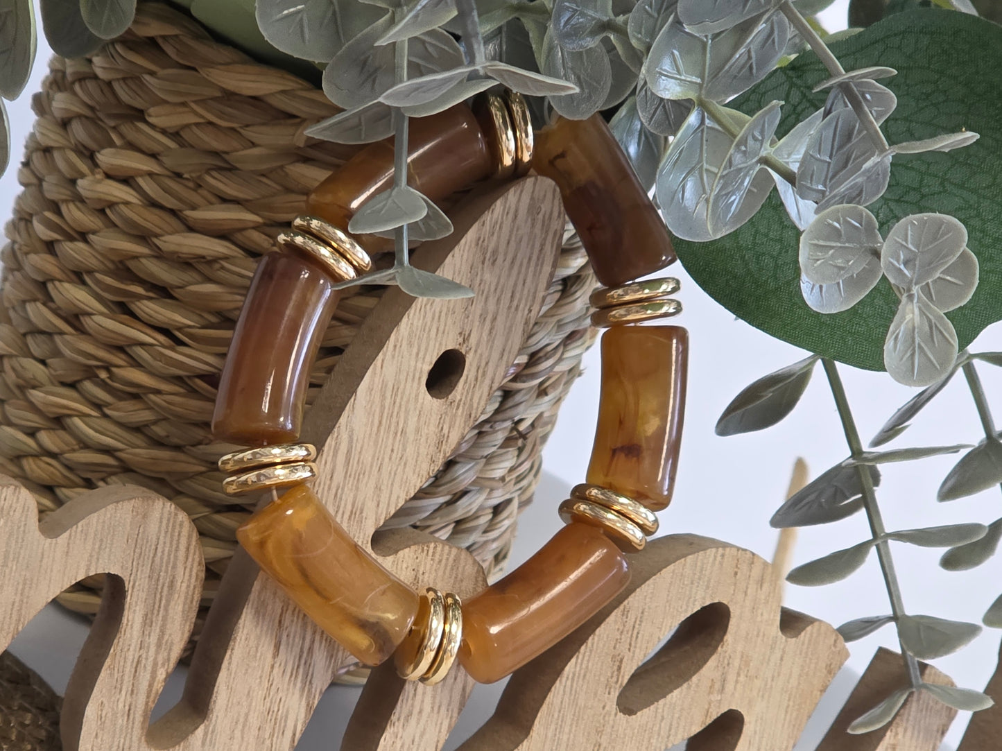 Bracelet Jonc Camel Doré