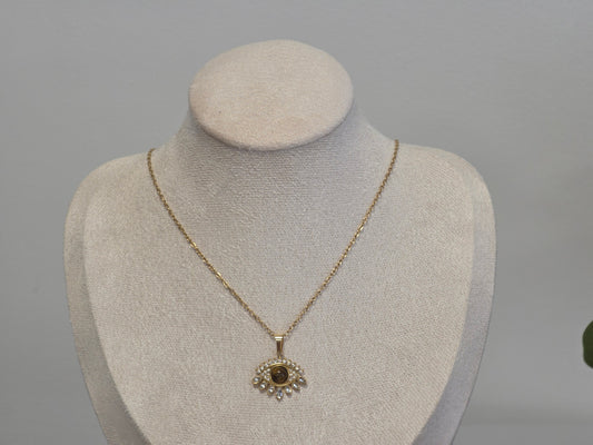 Notre Collection de Bijoux - Pendentif Œil de Diable Perle Œil de tigre