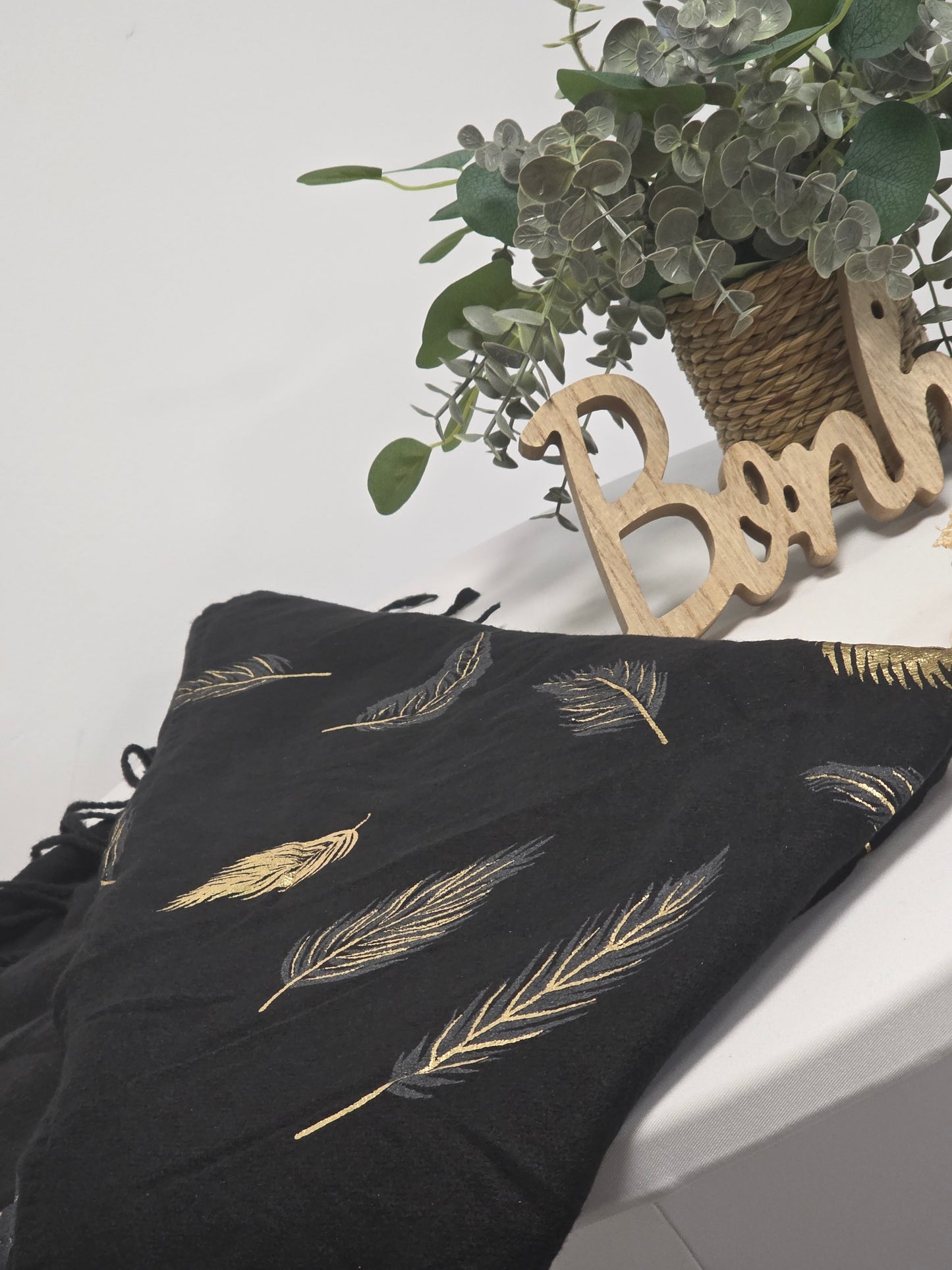 Echarpe Carrée Tendance Multiface Noir