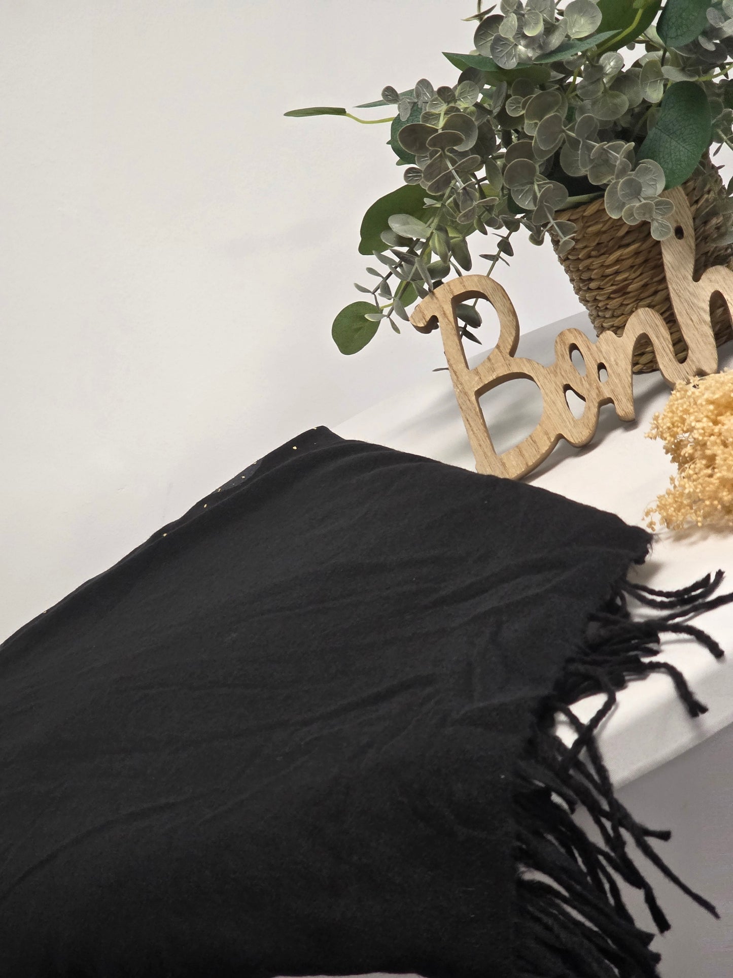 Echarpe Carrée Tendance Multiface Noir