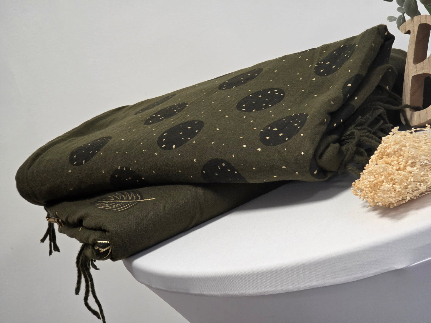 Echarpe Carrée Tendance Multiface Kaki