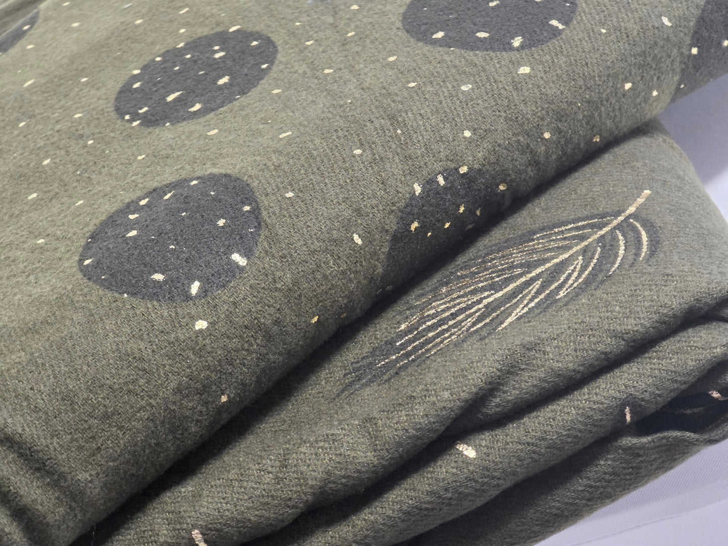 Echarpe Carrée Tendance Multiface Kaki