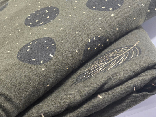 Echarpe Carrée Tendance Multiface Kaki