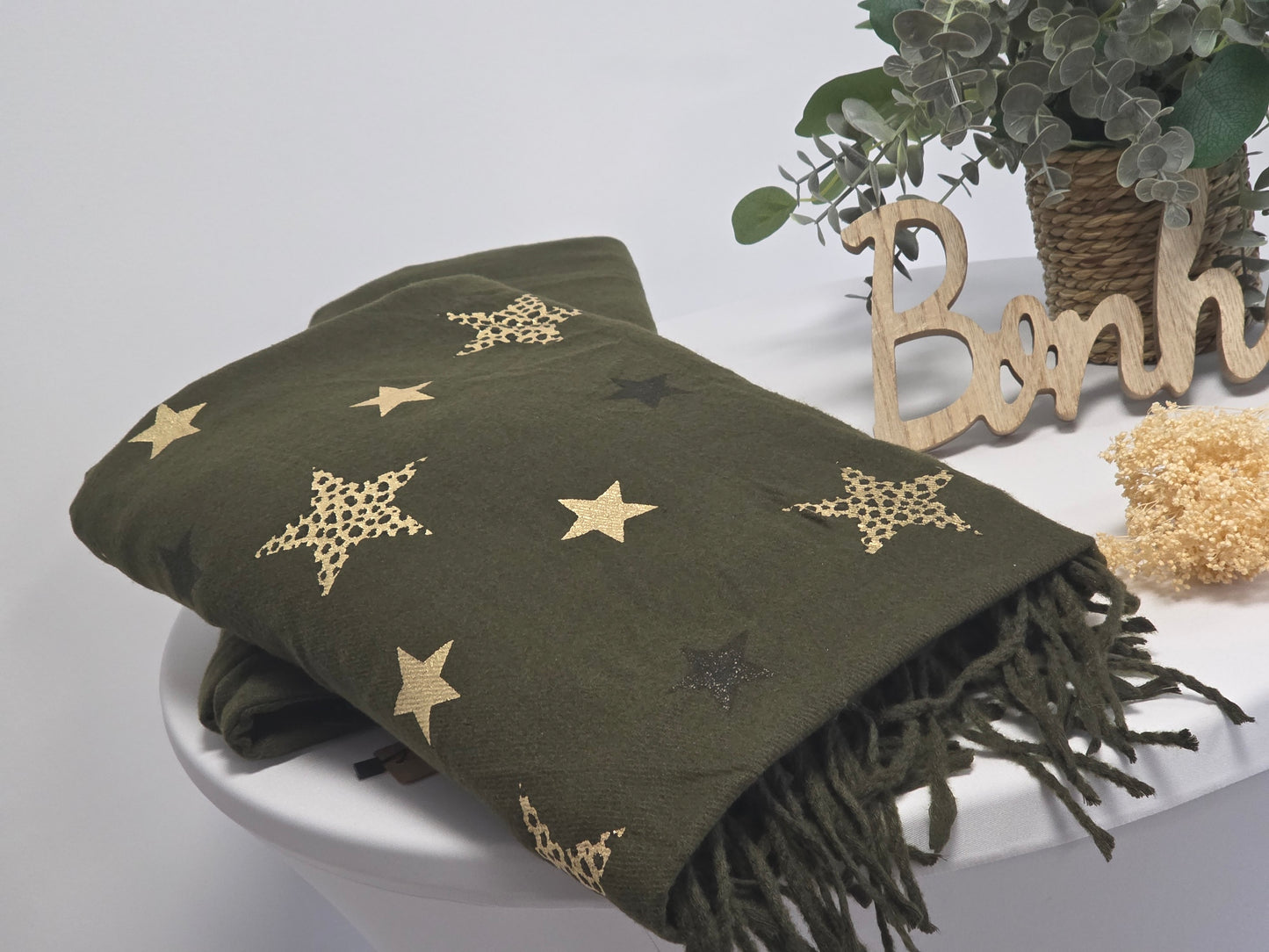 Echarpe Carrée Tendance Multiface Kaki