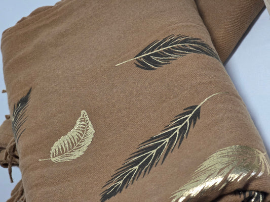 Echarpe Carrée Tendance Multiface Camel