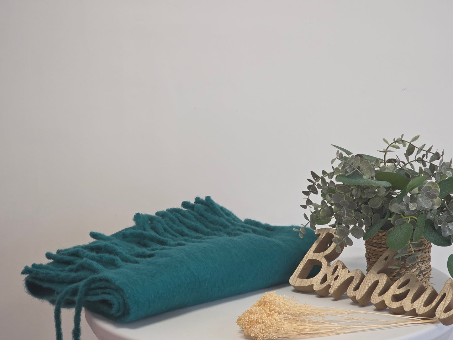 Echarpe Femme  Automne Hiver Bleu Canard