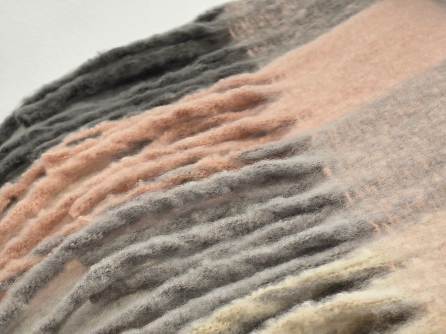 Echarpe Femme Patchwork Rose Pâle