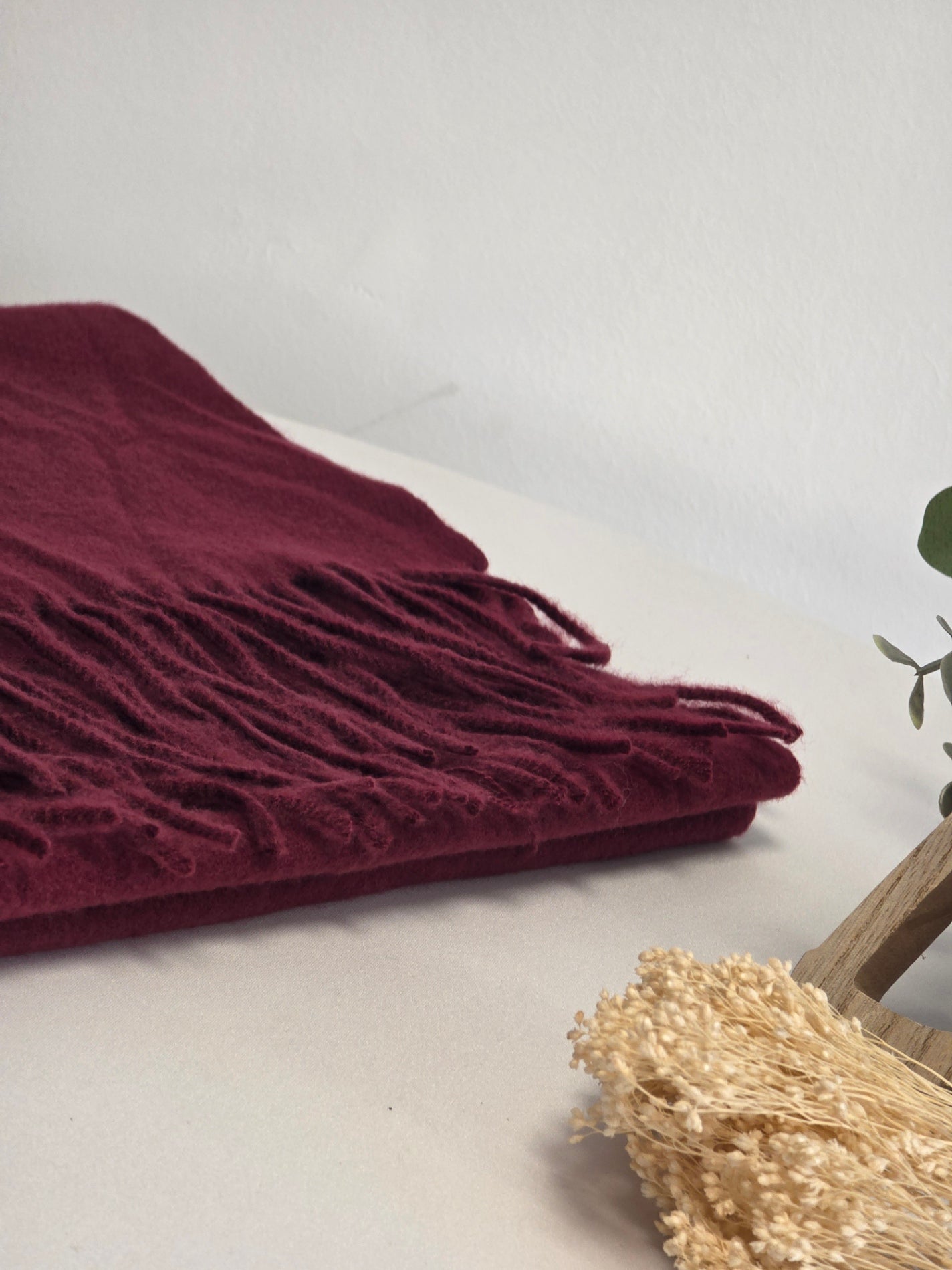 Echarpe Femme Tons Bordeaux