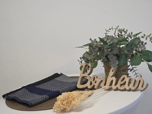 Nos Foulards Homme Tons Bleu Rayé