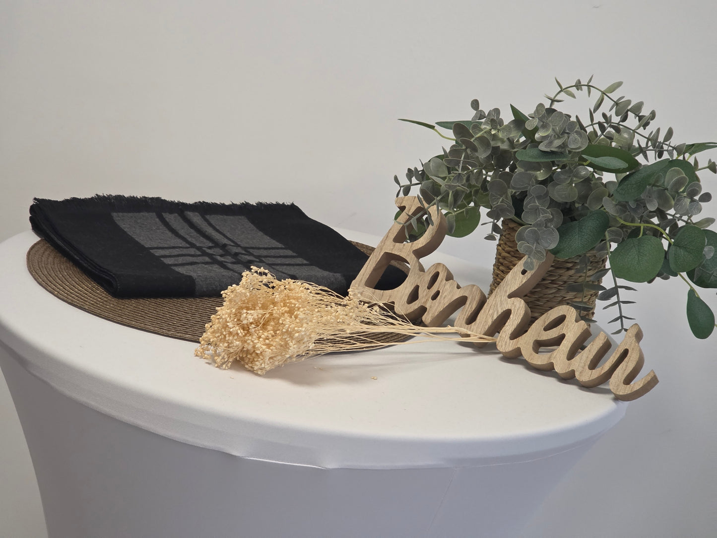 Nos Foulards Homme Tons Noir Grisonnant