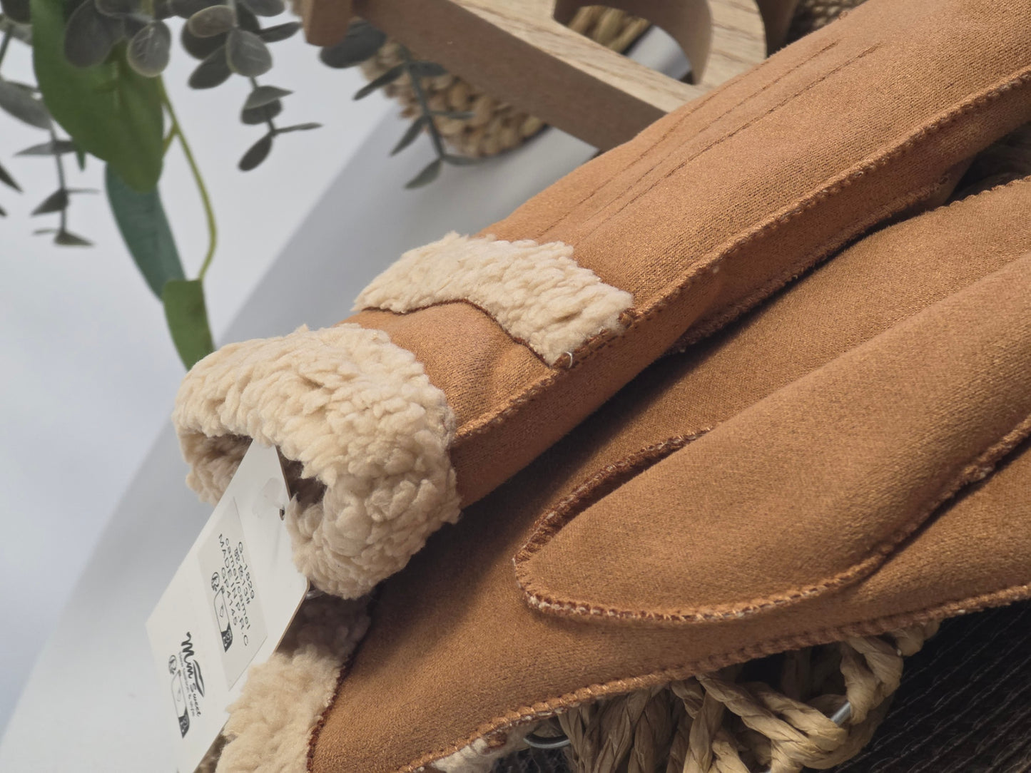 Nos Gants Fourré Femme Camel Beige