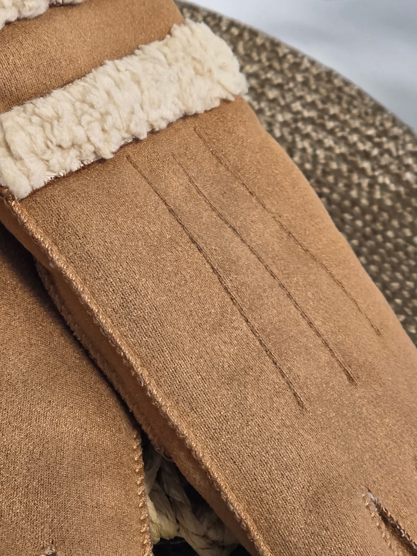 Nos Gants Fourré Femme Camel Beige