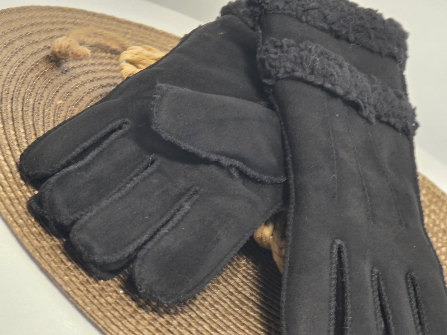 Nos Gants Fourré Femme Noir