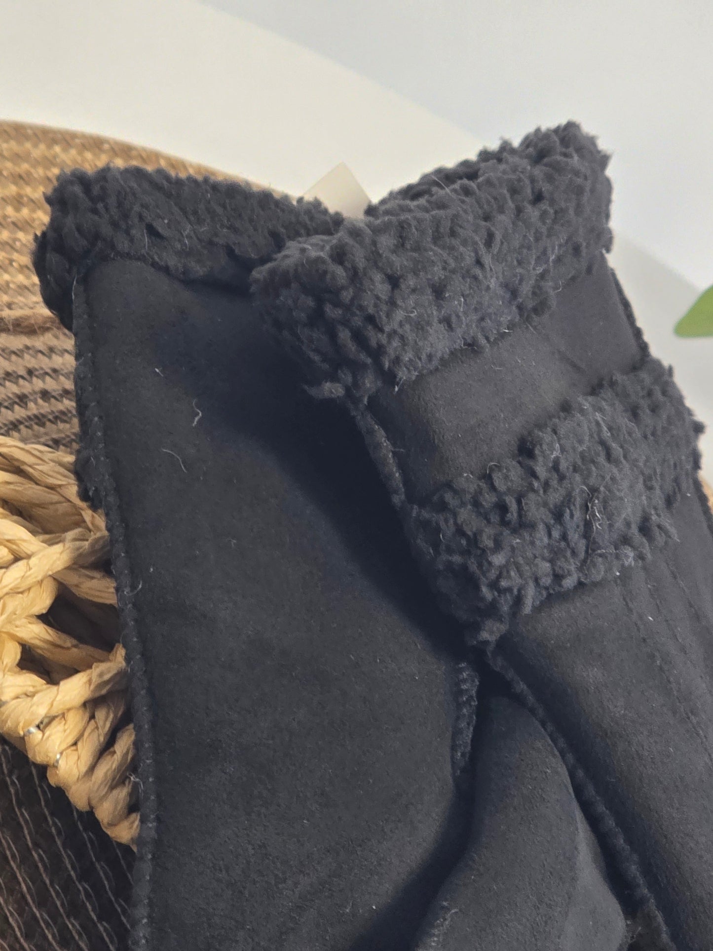 Nos Gants Fourré Femme Noir