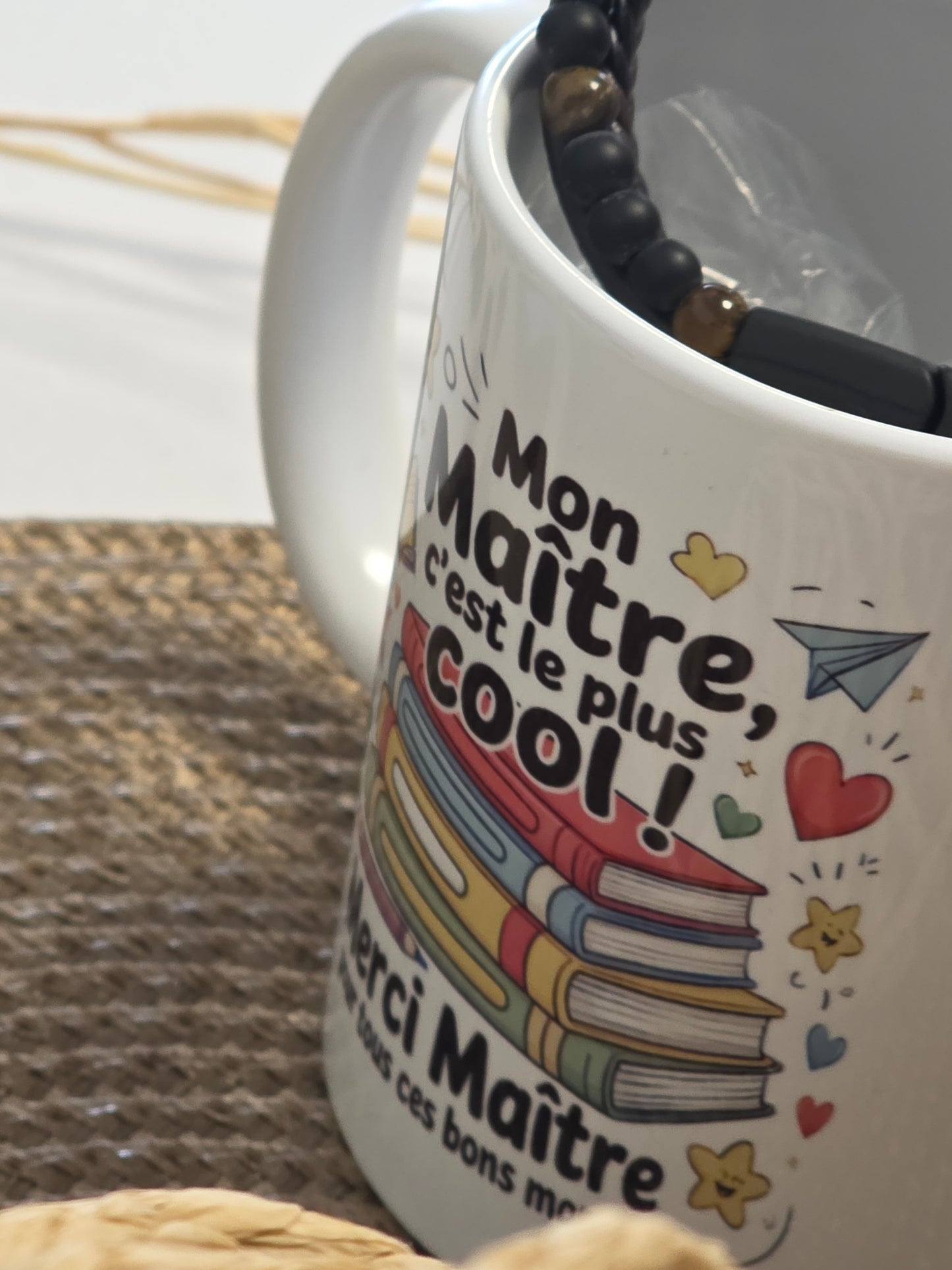 MUG MON MAITRE LE PLUS COOL AVEC SON BRACELET