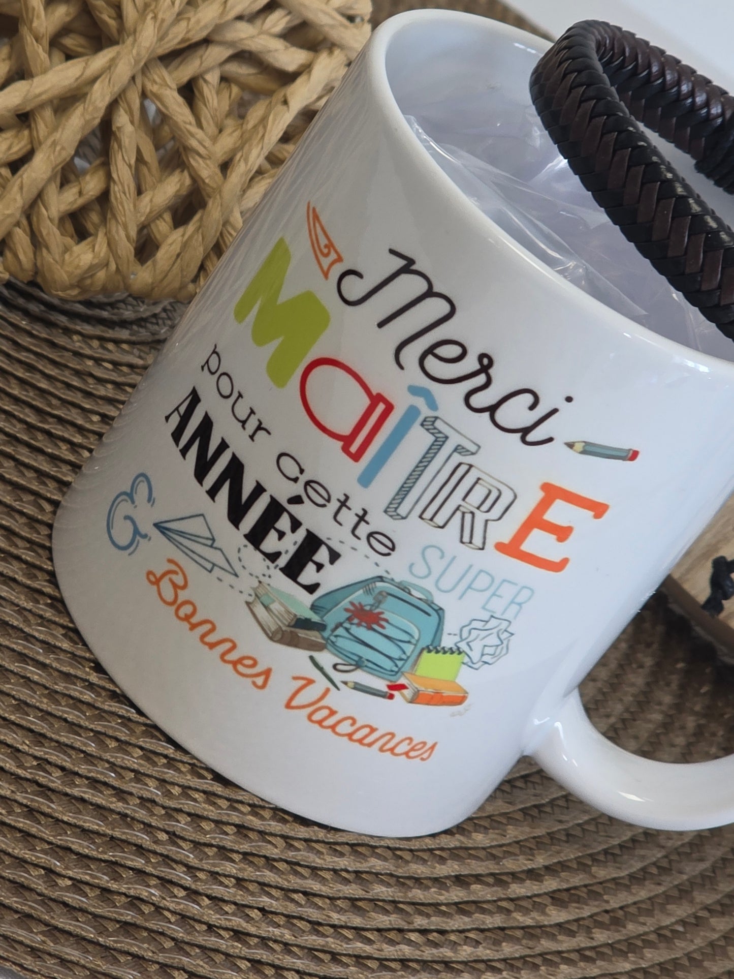 MUG MERCI MAITRE AVEC SON BRACELET