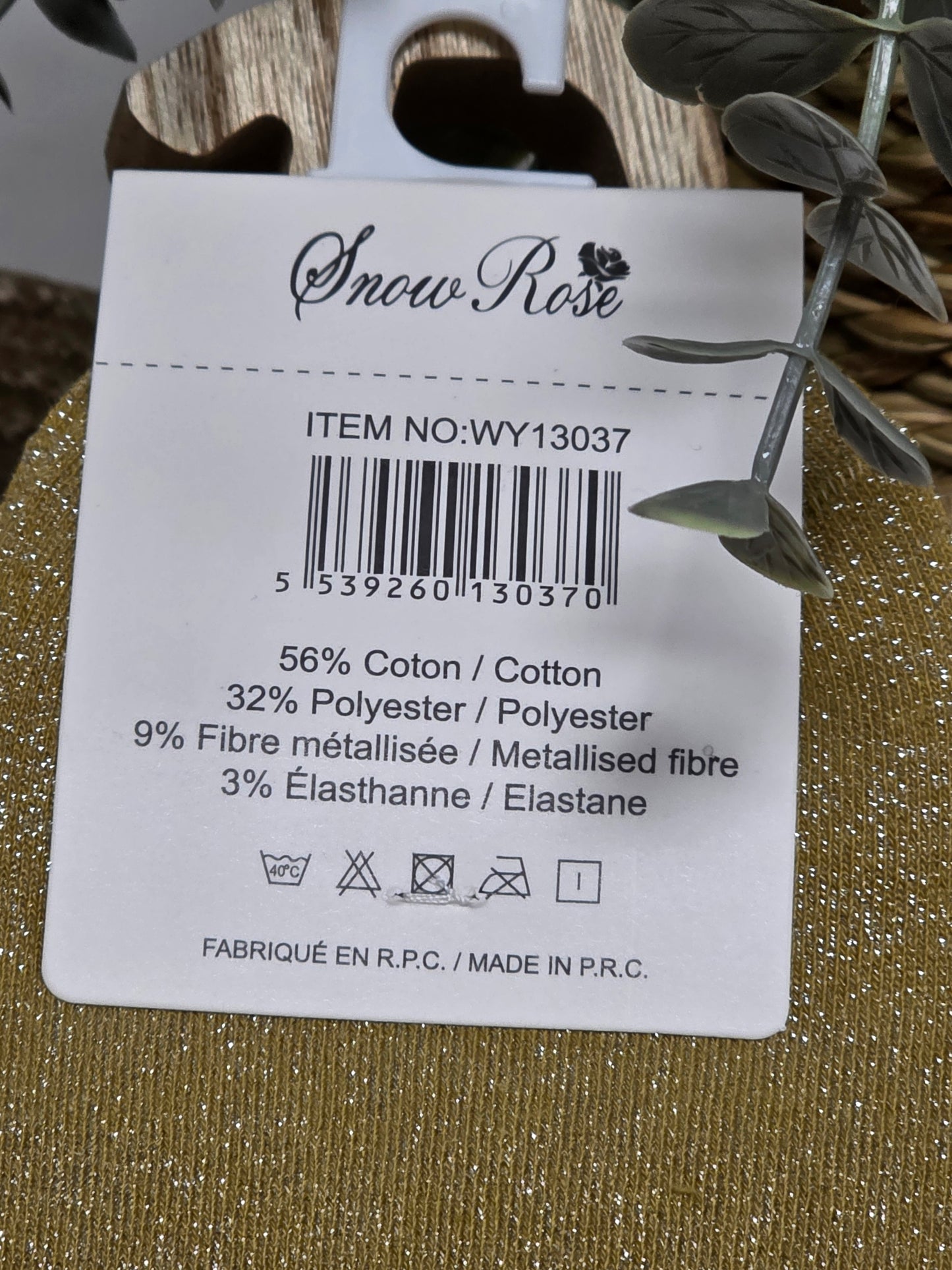 DELIRANTE - Chaussette à Paillette Or