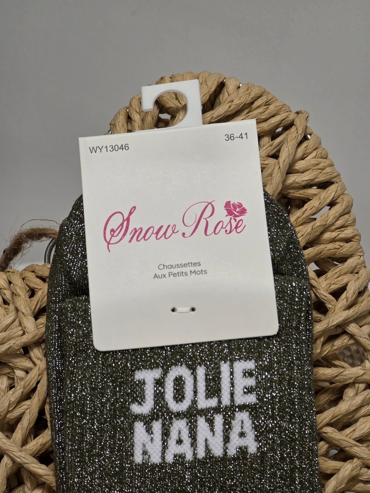 JOLIE NANA - Chaussette à Paillette Vert