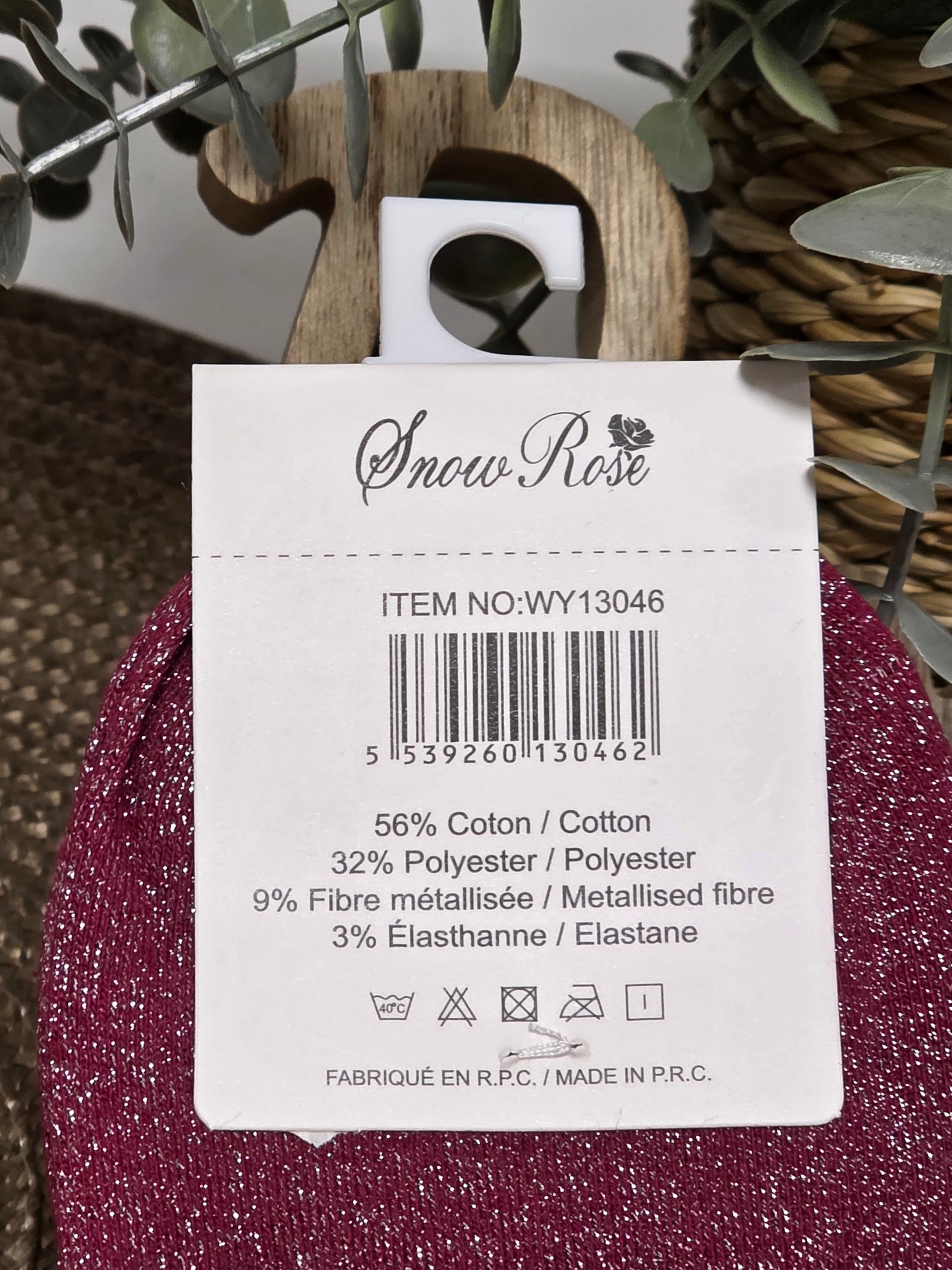 JOLIE NANA - Chaussette à Paillette Fuchsia