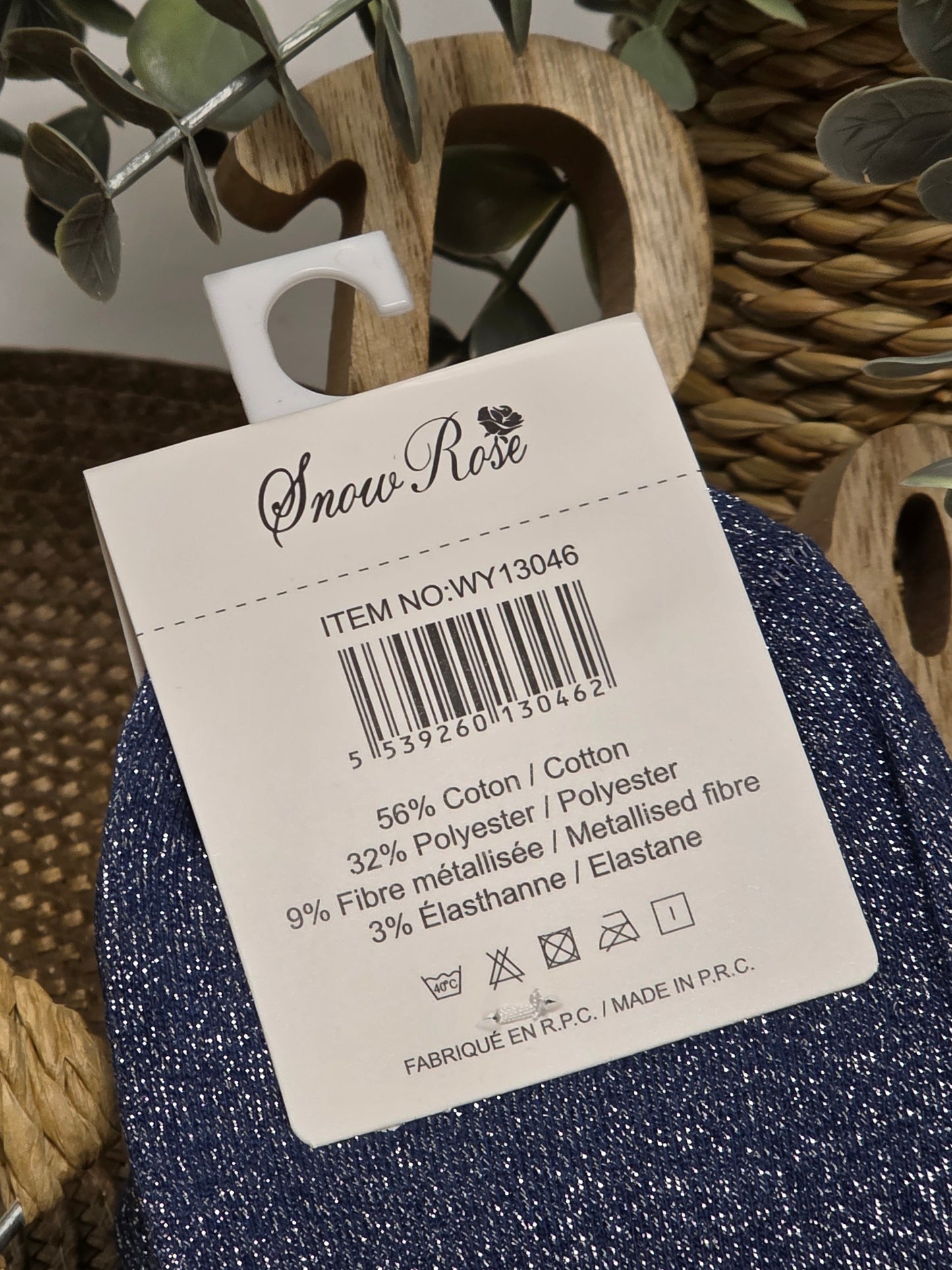 JOLIE NANA - Chaussette à Paillette Bleu