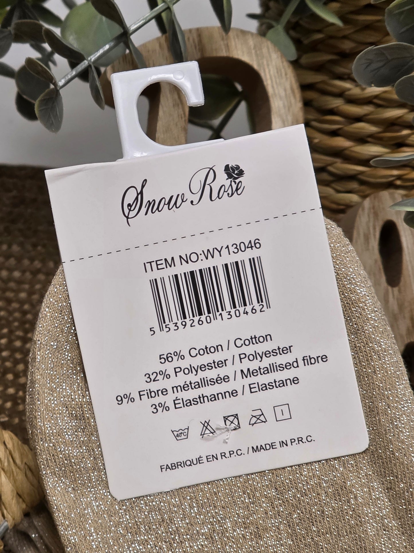 JOLIE NANA - Chaussette à Paillette Beige