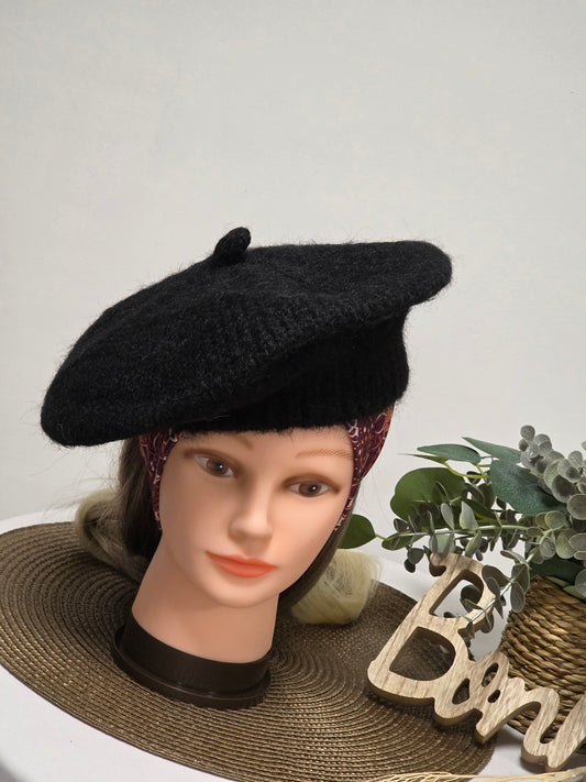 Nos Bérets en Flanelle Noir