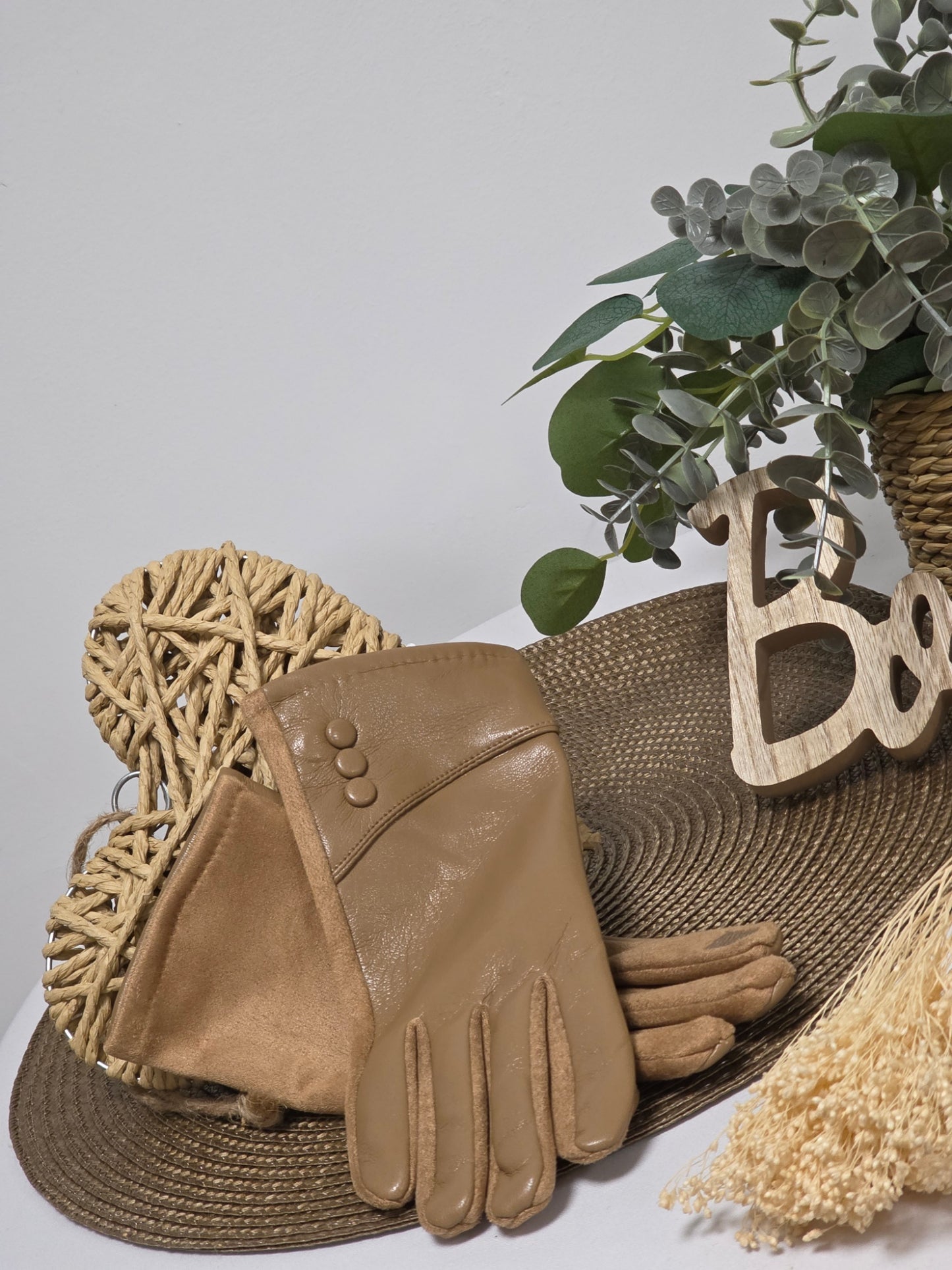 Nos Gants Tactile Femme Camel