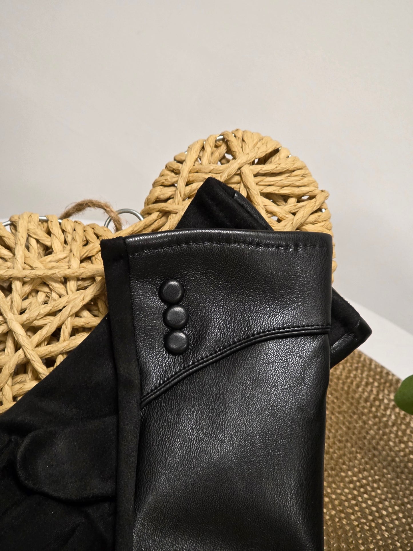 Nos Gants Tactile Femme Noir