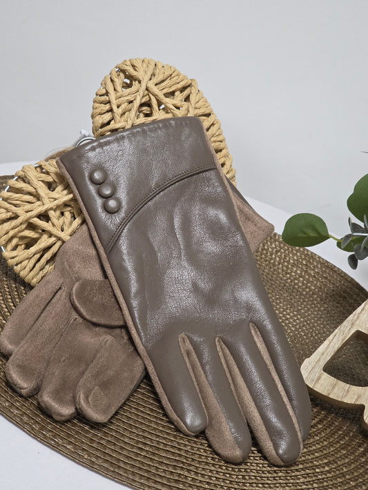 Nos Gants Tactile Femme Marron