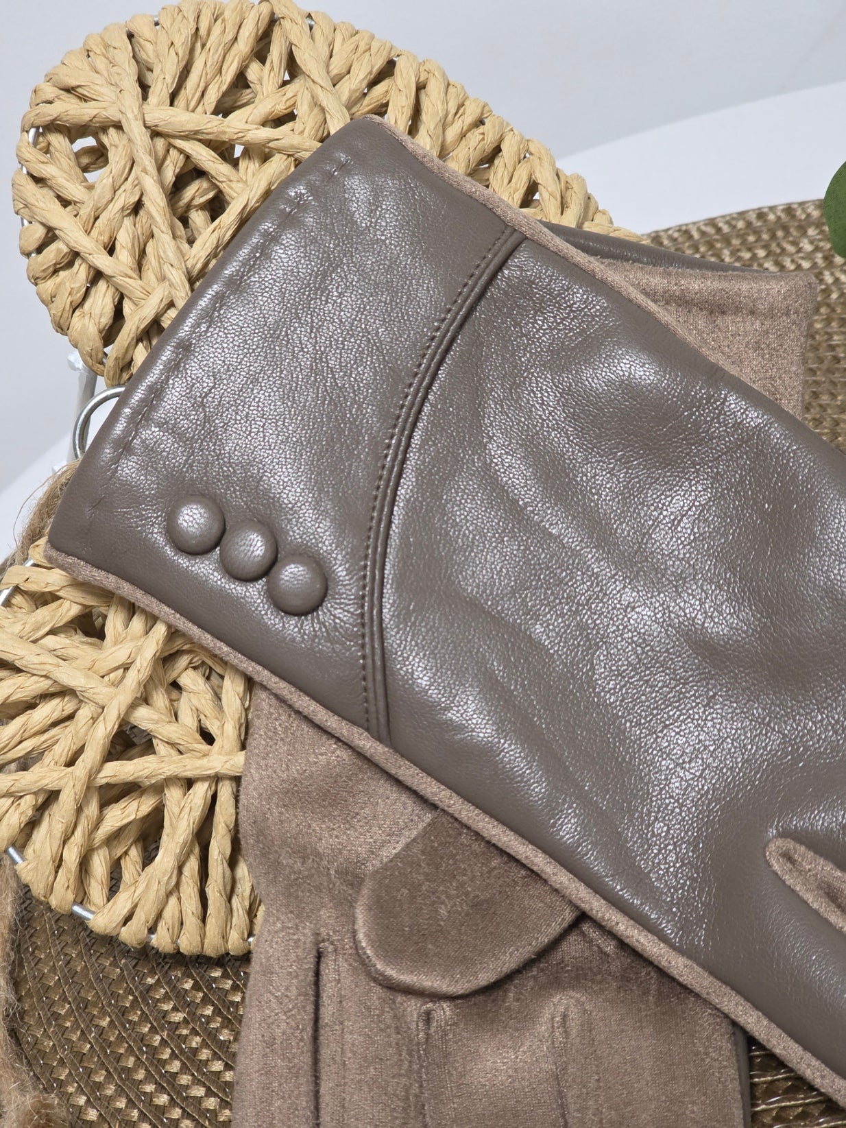 Nos Gants Tactile Femme Marron