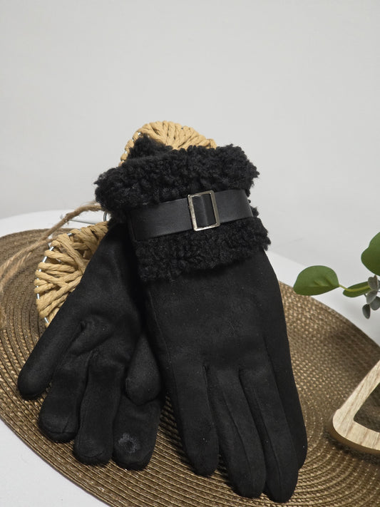 Nos Gants Tactile Femme Noir