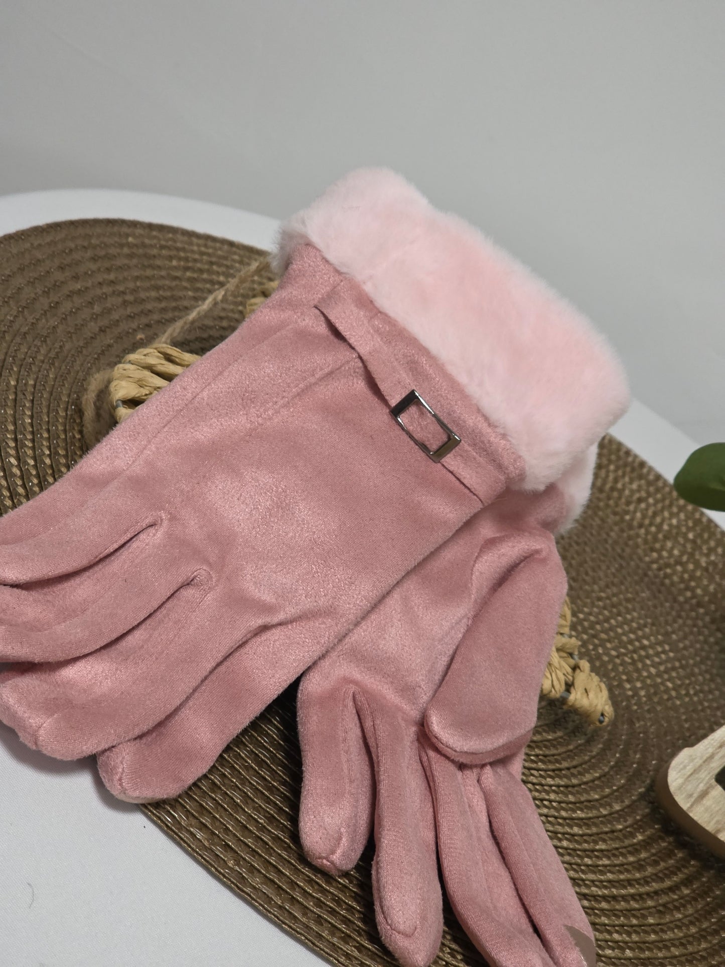 Nos Gants Tactile Femme Rose