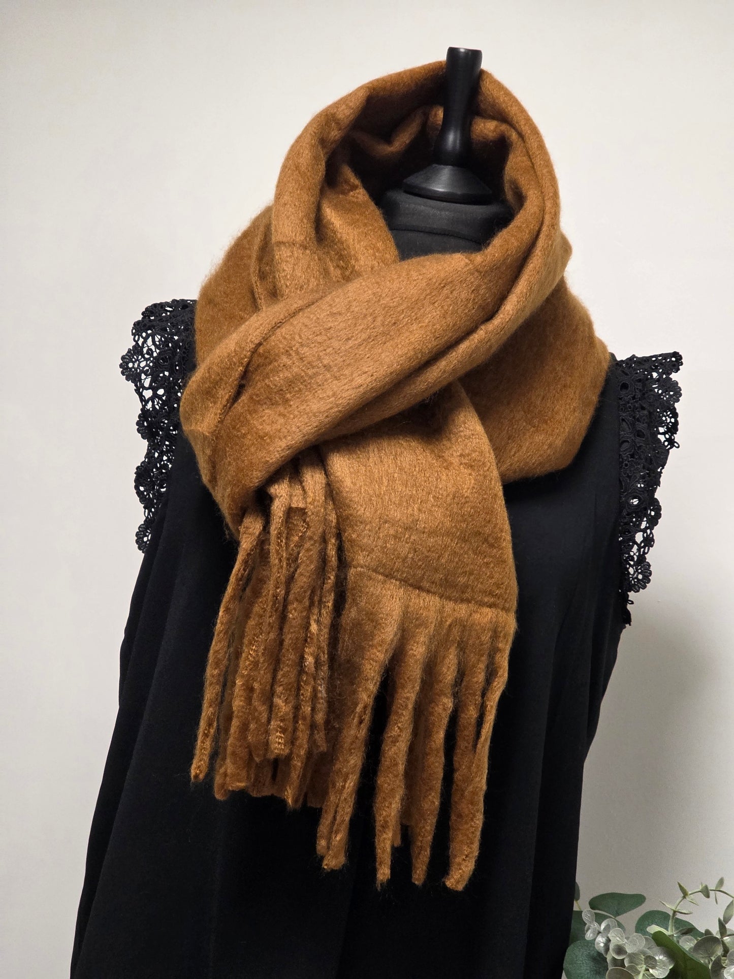 Echarpe Femme Automne Hiver Camel