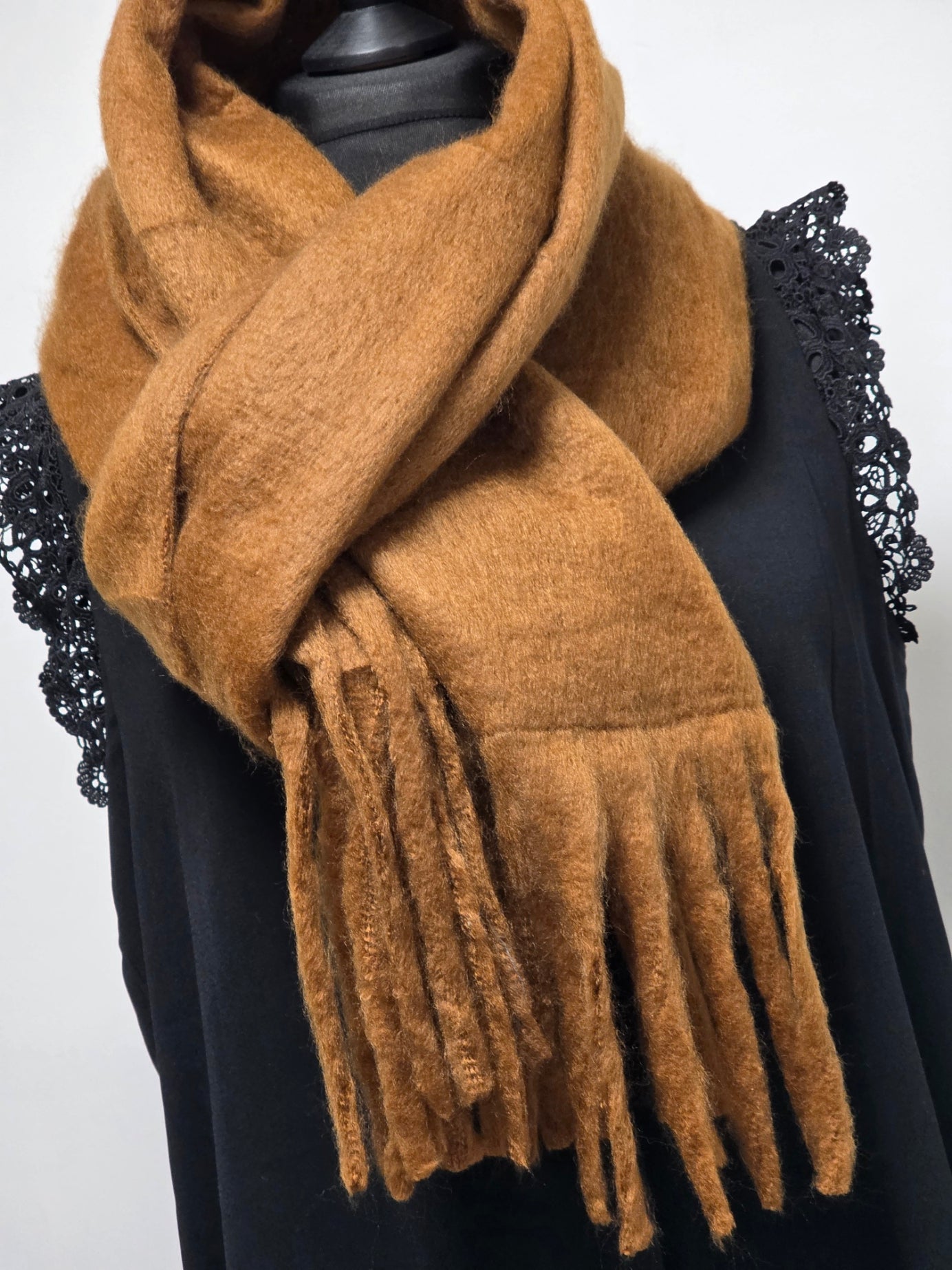 Echarpe Femme Automne Hiver Camel