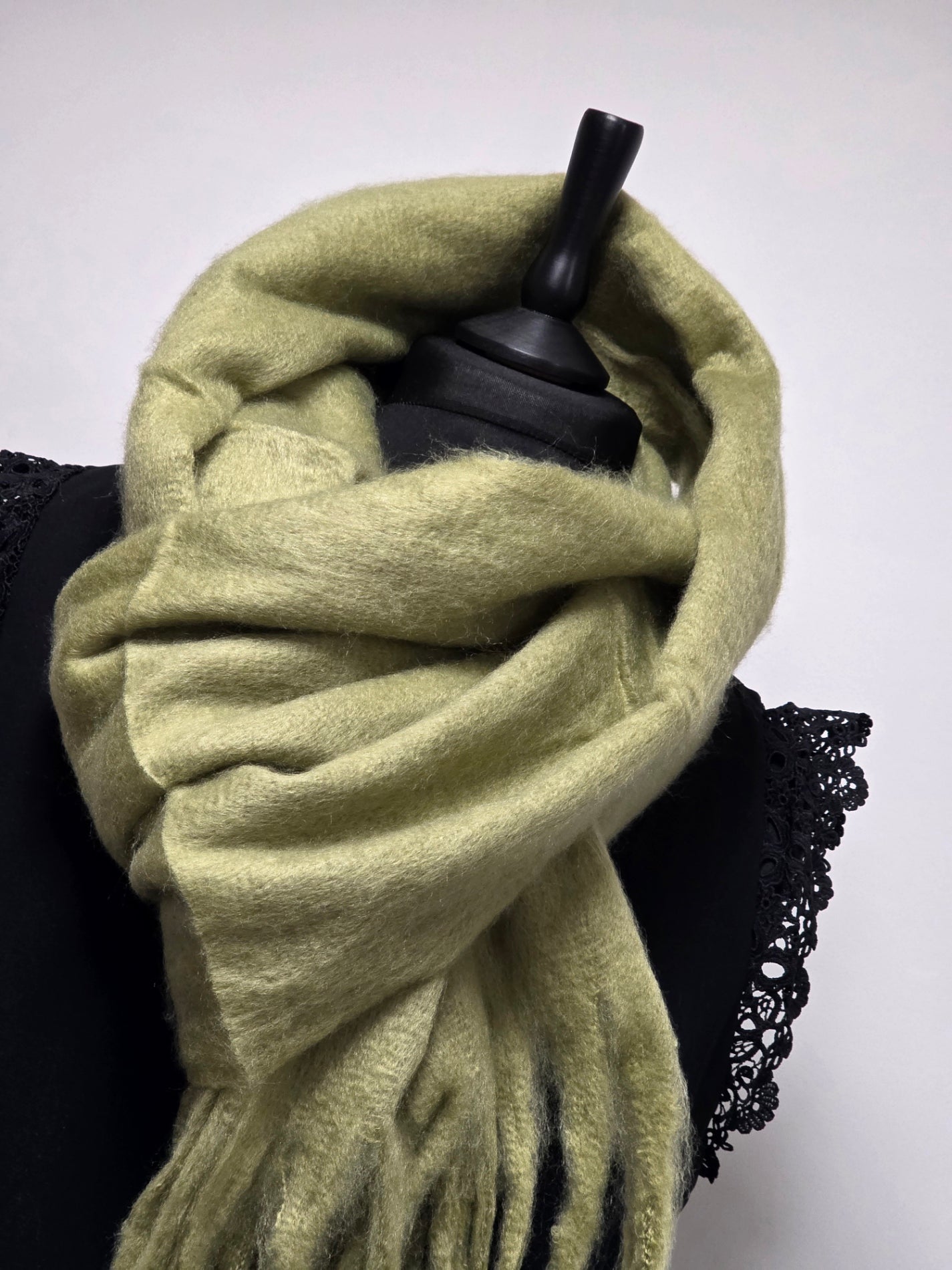 Echarpe Femme Automne Hiver Vert Anis