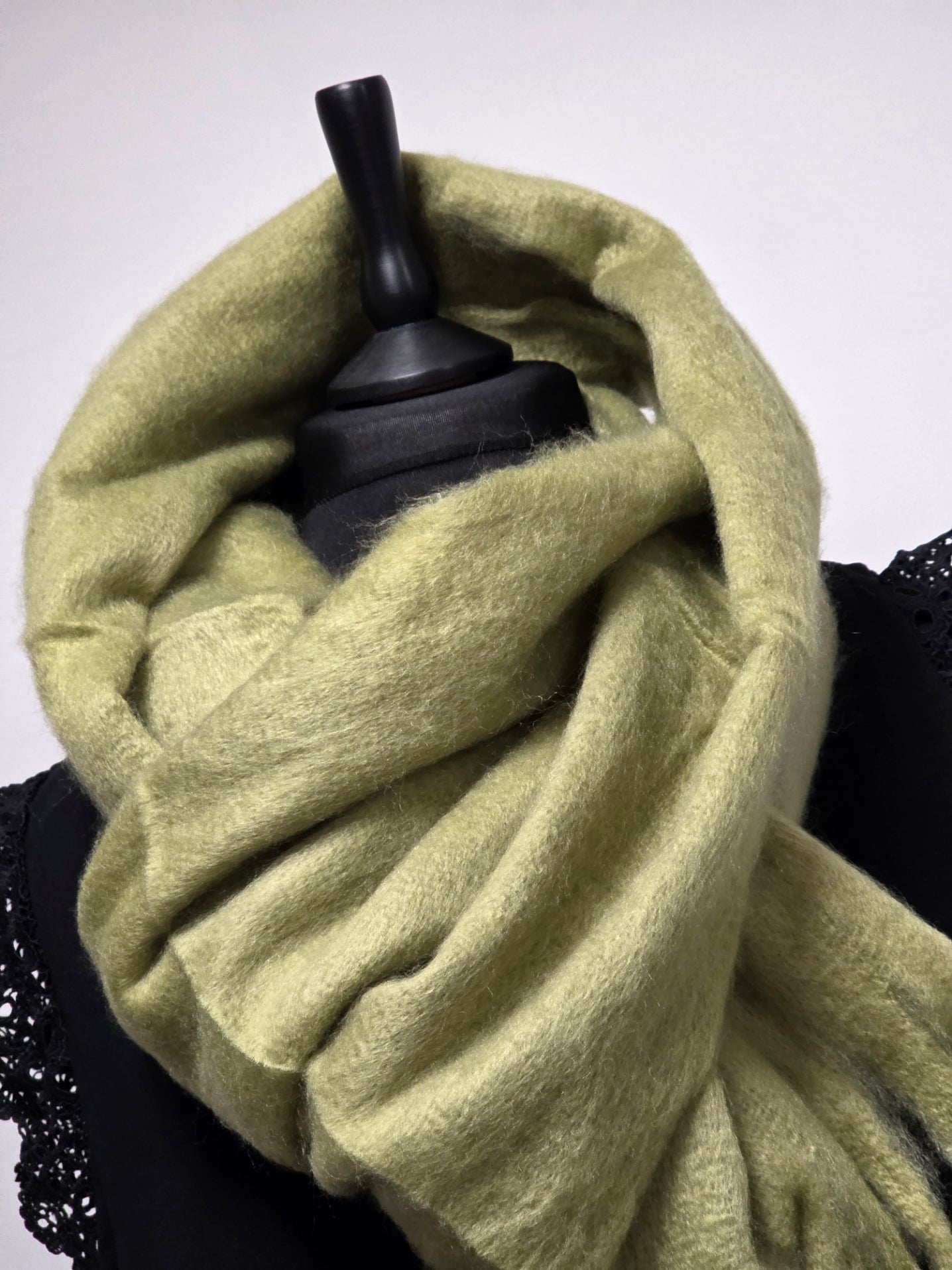 Echarpe Femme Automne Hiver Vert Anis