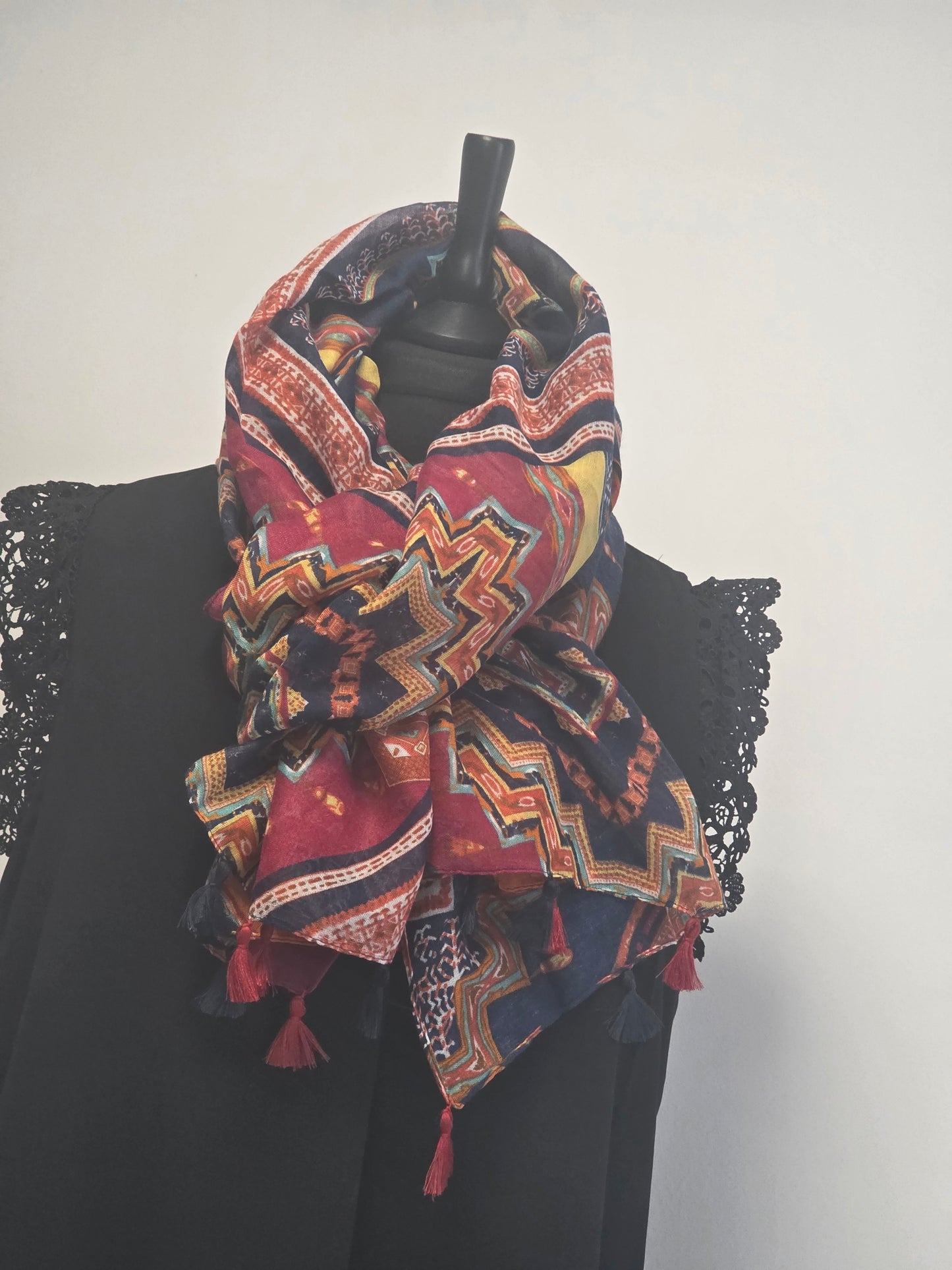 Foulard Bohème Tons Multicolore