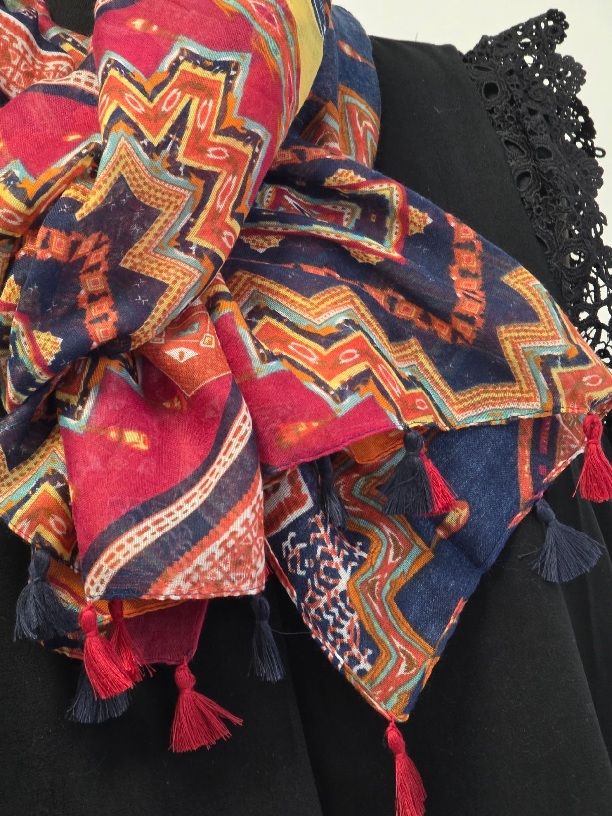 Foulard Bohème Tons Multicolore