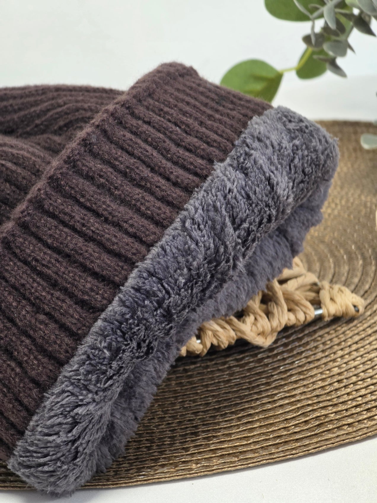 Nos Bonnets Matelassé Homme Marron