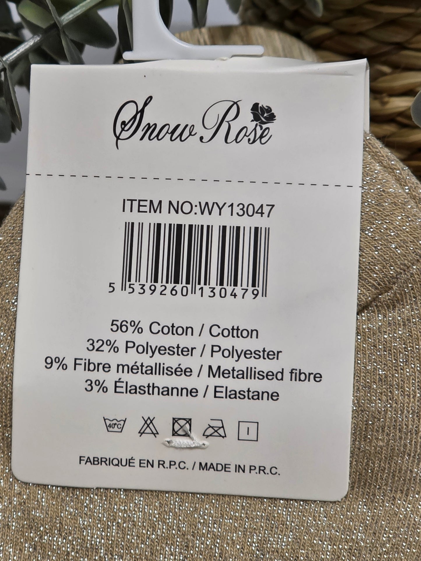 EMMERDEUSE - Chaussette à Paillette Beige