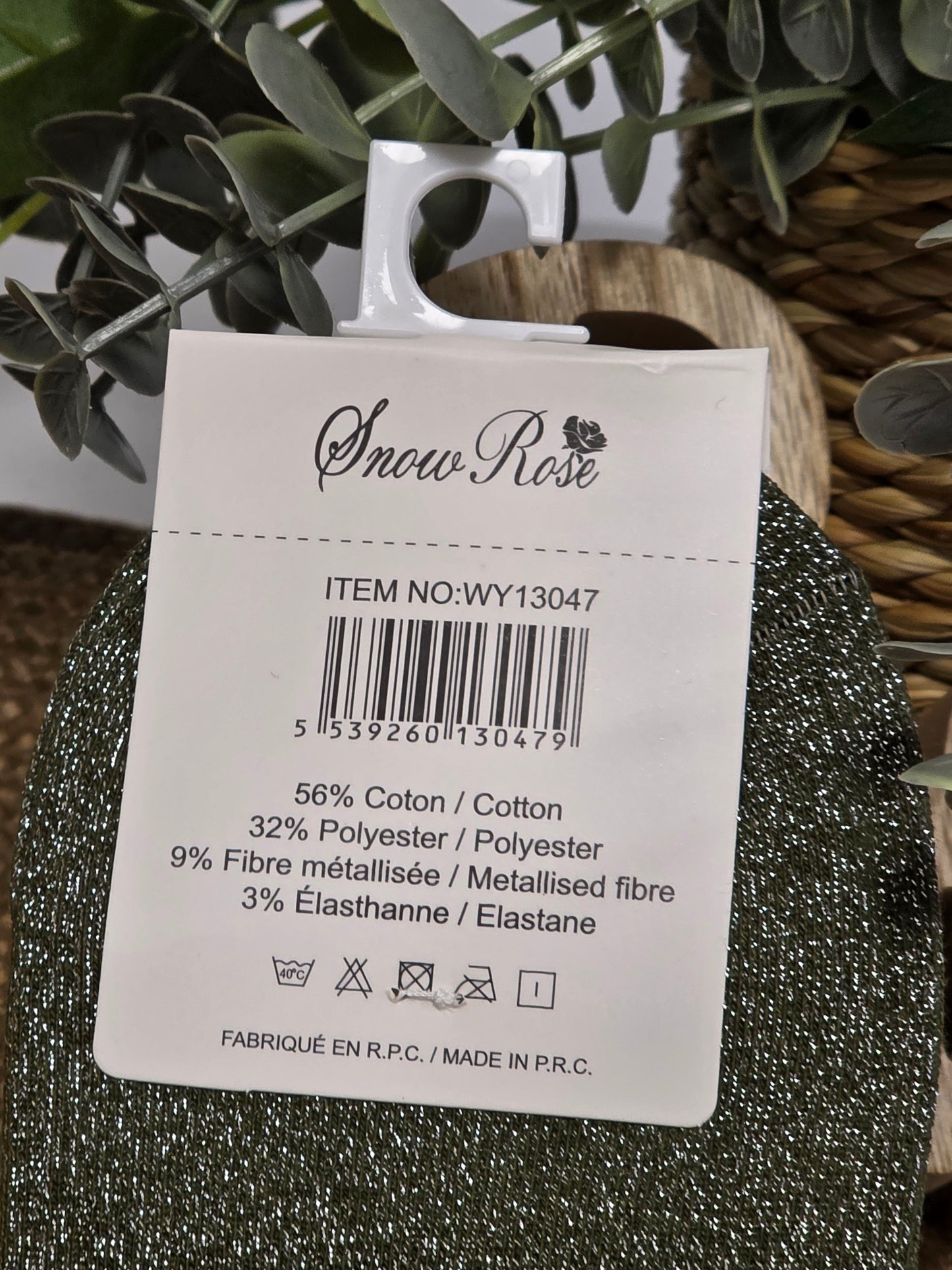 EMMERDEUSE - Chaussette à Paillette Vert