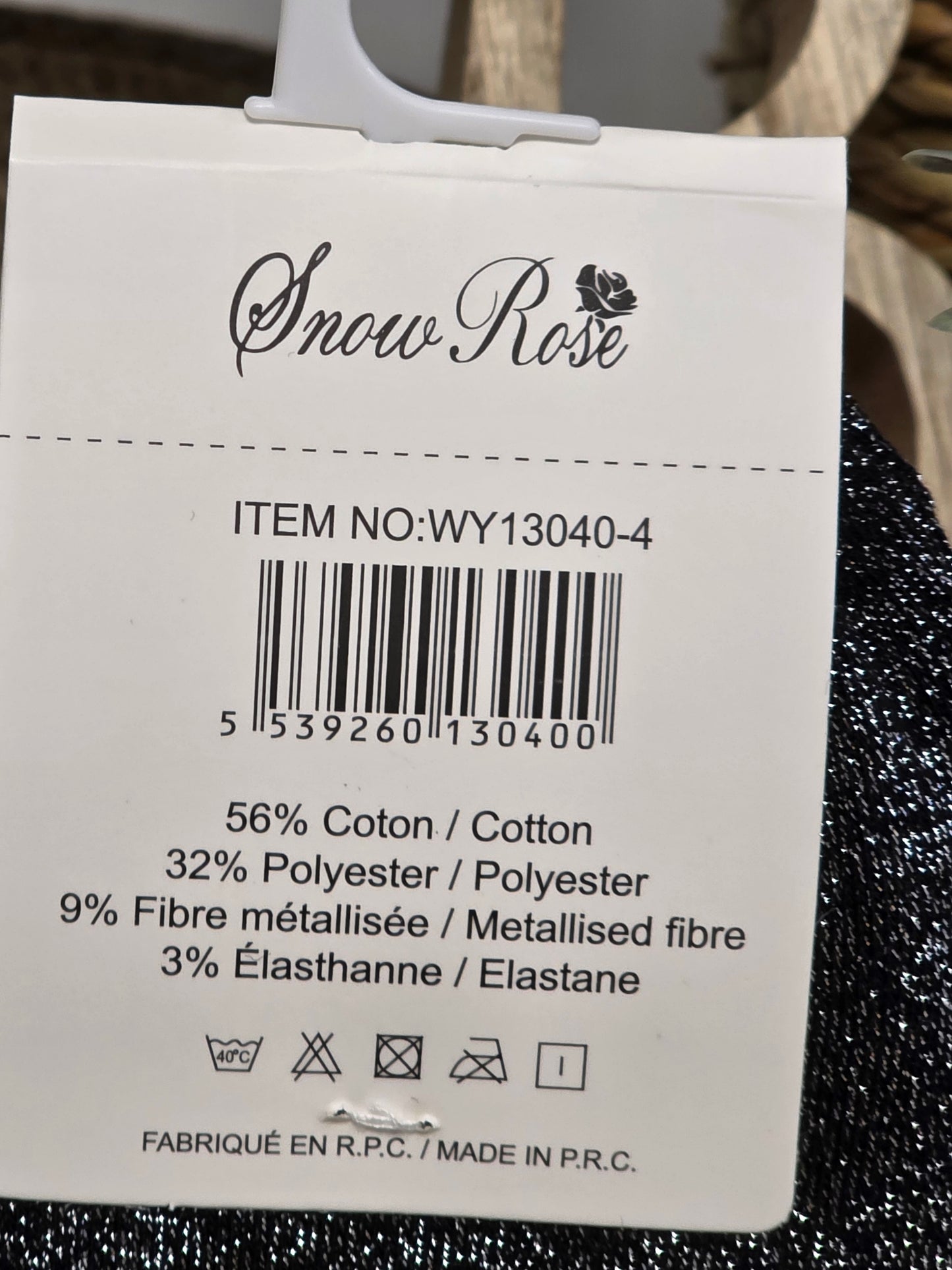 CONNASSE - Chaussette à Paillette Noir